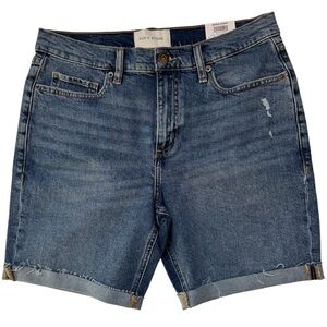 SUN + STONE Denim BERMUDA Jean Shorts